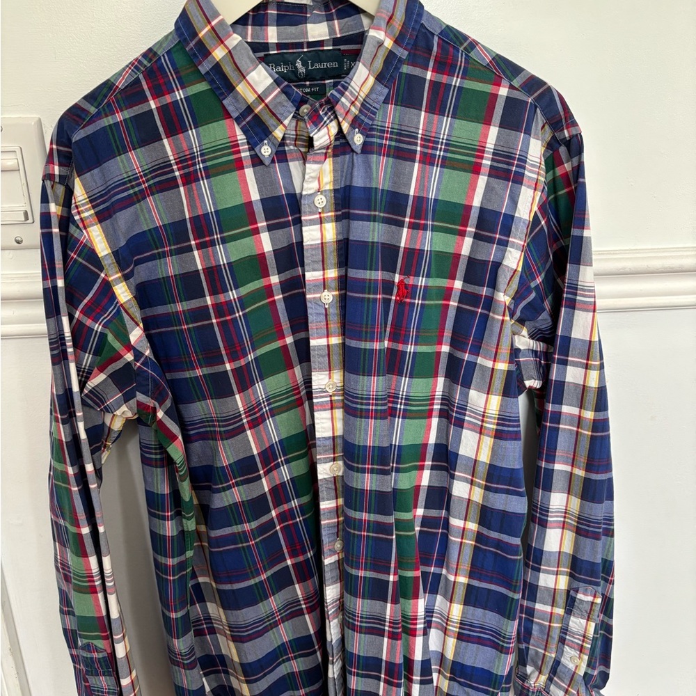 Polo Ralph Lauren plaid button down XL